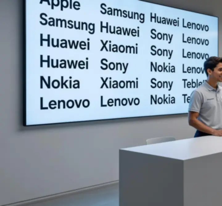 A WAFFLE ADVERTISING LTD által támogatott mobiltelefon- és táblagép-márkák