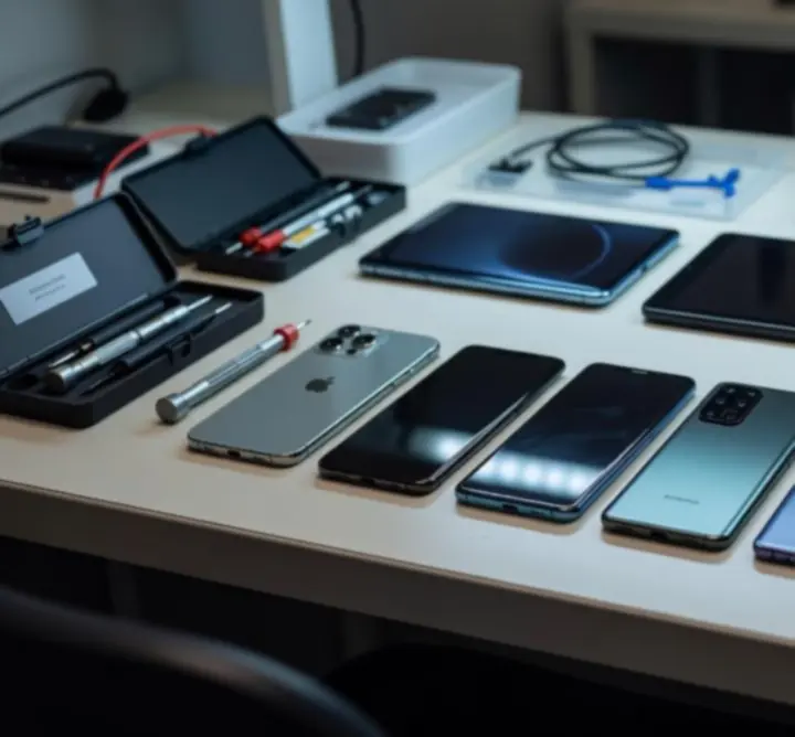 Különböző okostelefon márkák – Apple, Samsung, Huawei, Xiaomi, OnePlus